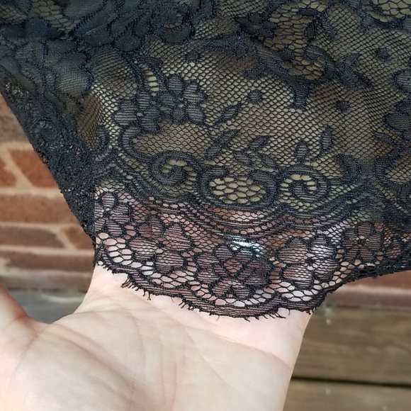 Jones Wear Cocktail Black Lace Dress VGUC  Sz 14 - Picture 4 of 7